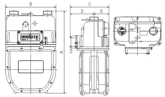 小型 N型マイコンメーター 株式会社竹中製作所 ガスメーター製造 修理